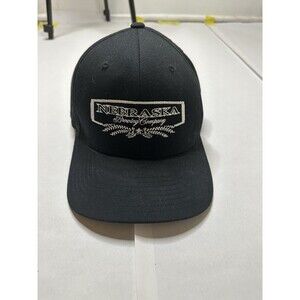 Nebraska Brewing Co Lincoln La Vista Nebraska Black Flexfi Hat Embroidered Beer